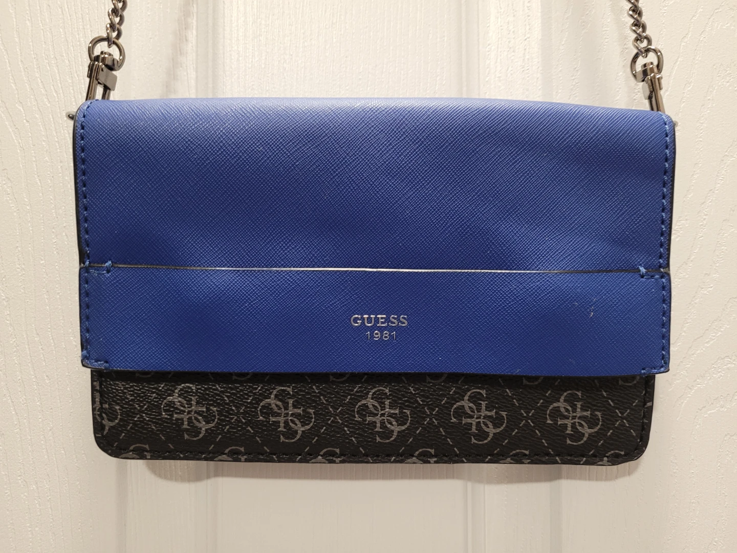 Guess Blue & Black Crossbody Bag