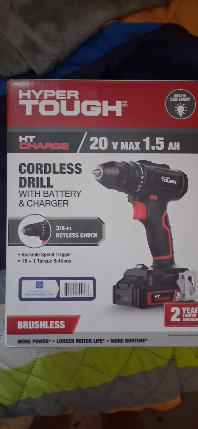 Hyper Tough 20V Cordless Drill Kit - NEW! - photo 2
