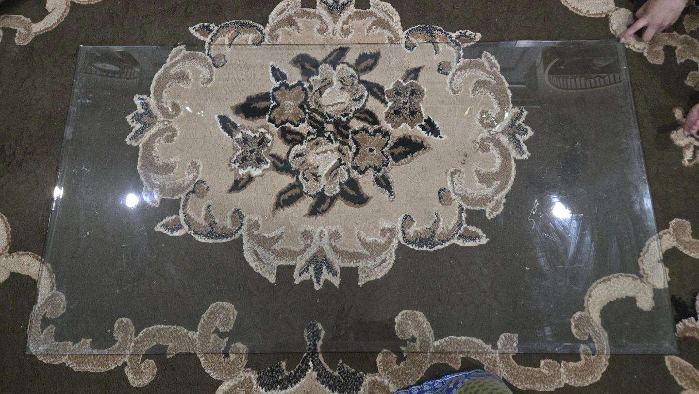 Rectangular Glass Table Top - photo 2