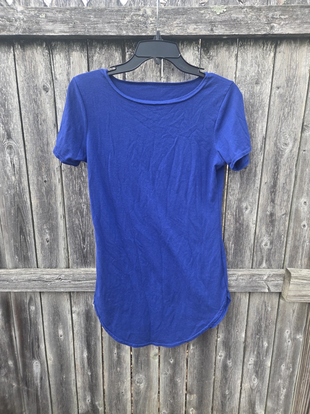 Blue Short Sleeve T-Shirt dress