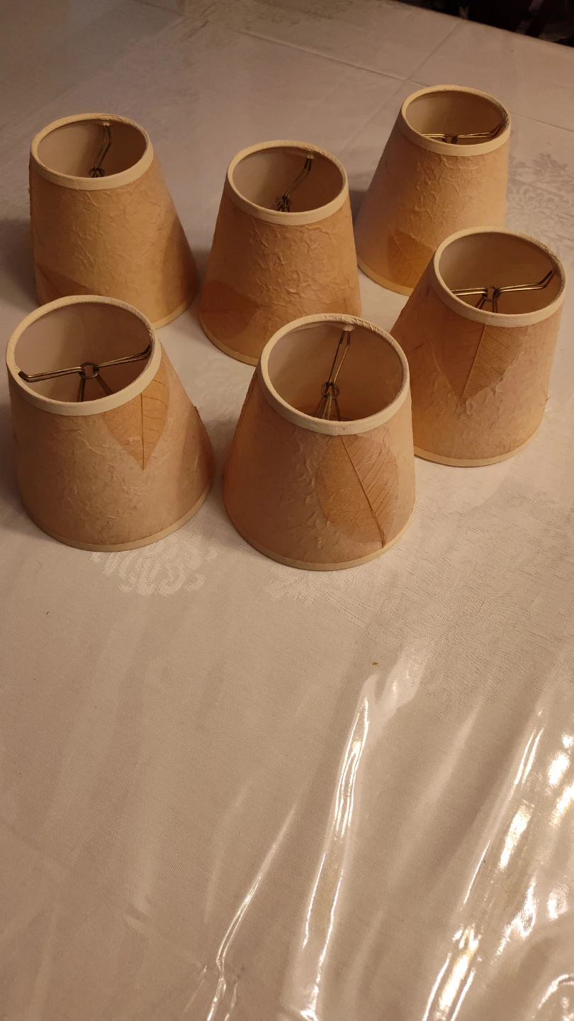 Lamp Shades - Set of 6 chandelier clip-on