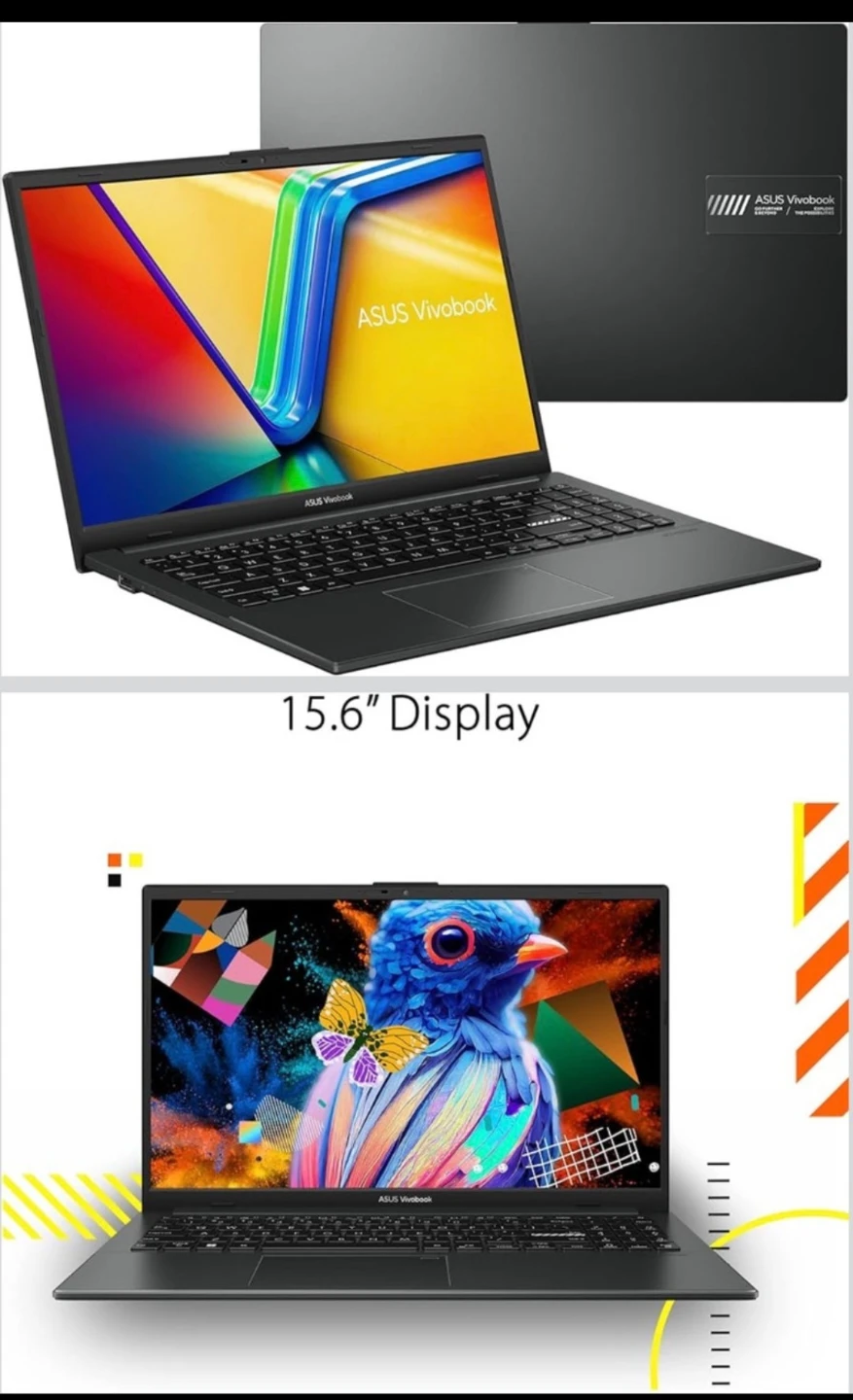ASUS Vivobook Go 15.6" Lightweight Laptop 180° Hinge, Windows 11