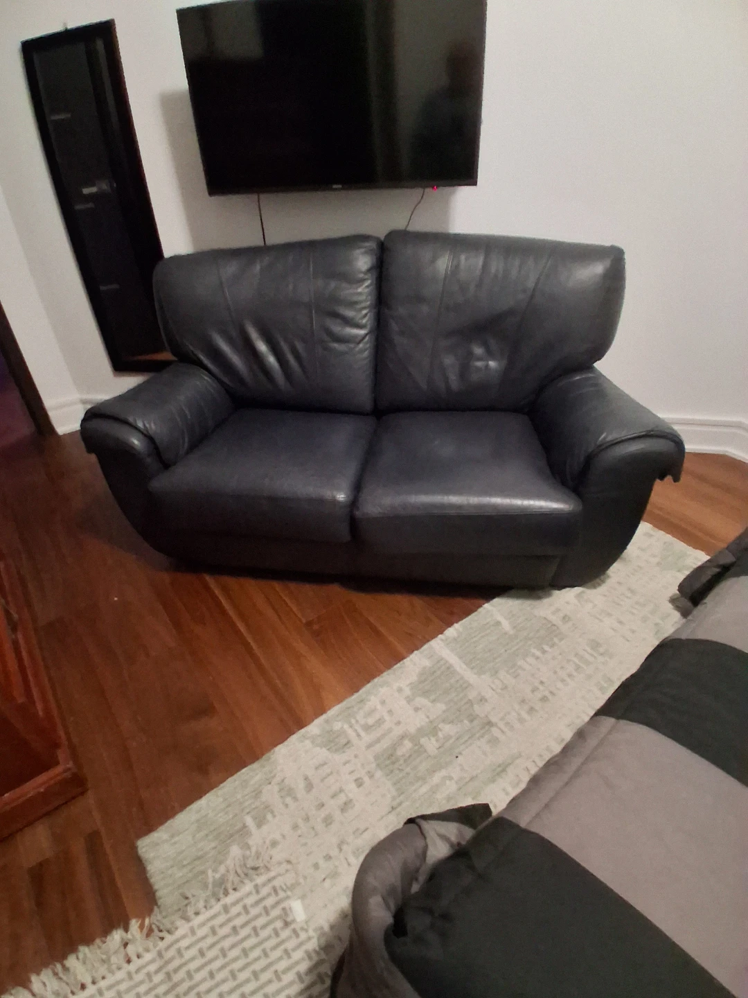 Antonino Vittorio Leather Loveseat Sofa - photo 3