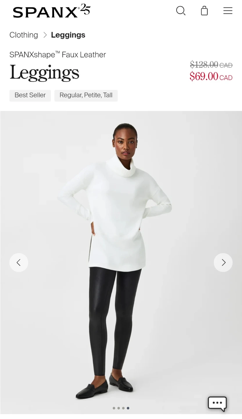 Spanx Faux Leather Leggings - photo 5