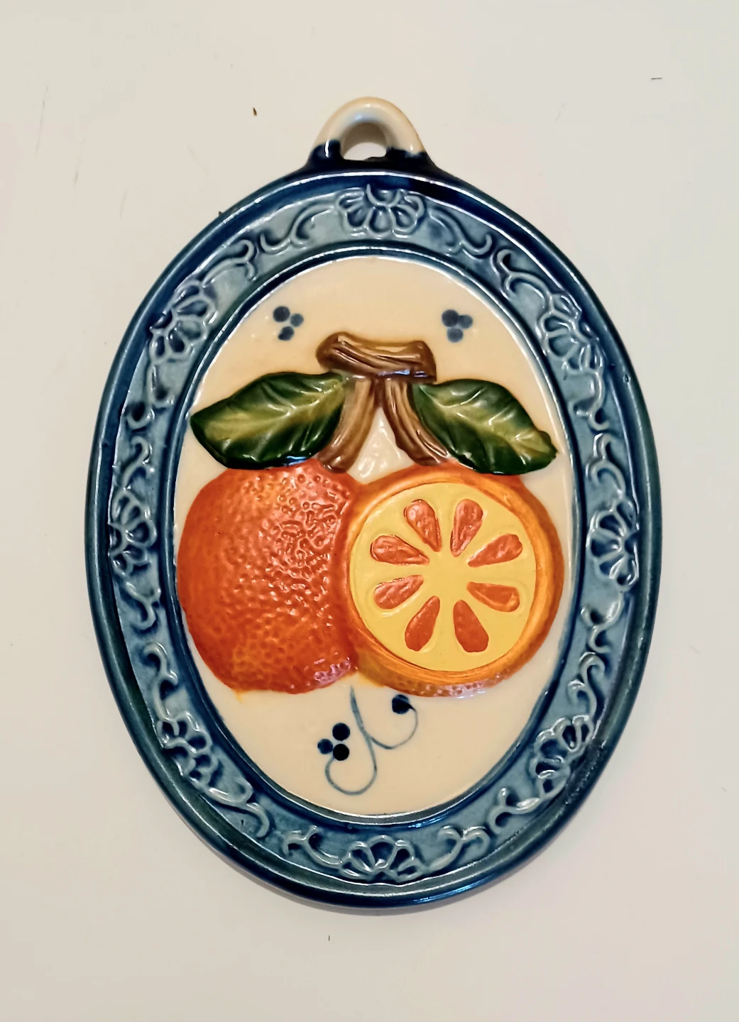 Antique Unique Ceramic Fruit Wall Hangings - photo 3