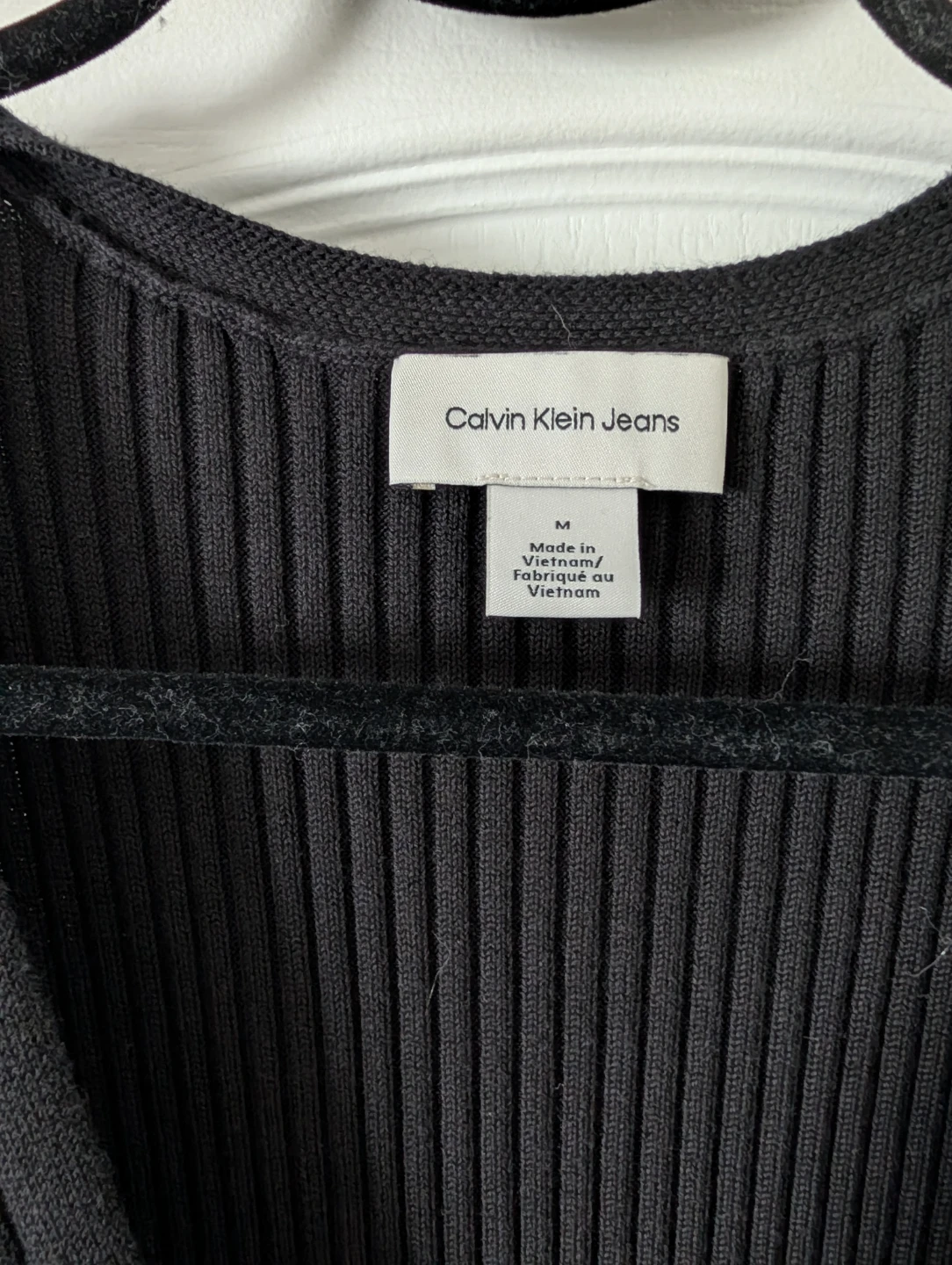 Calvin Klein Jeans Ribbed Button-Front Midi Dress - photo 2