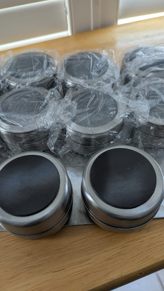 Set of 11 Magnetic Spice Jars Stainless Steel - photo 3