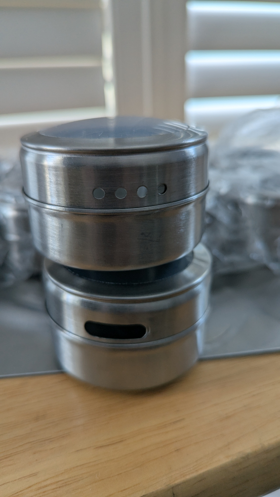 Set of 11 Magnetic Spice Jars Stainless Steel - photo 4