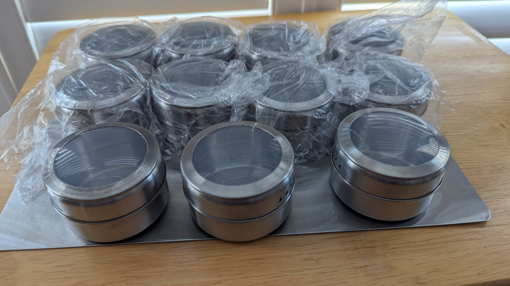 Set of 11 Magnetic Spice Jars Stainless Steel - photo 5