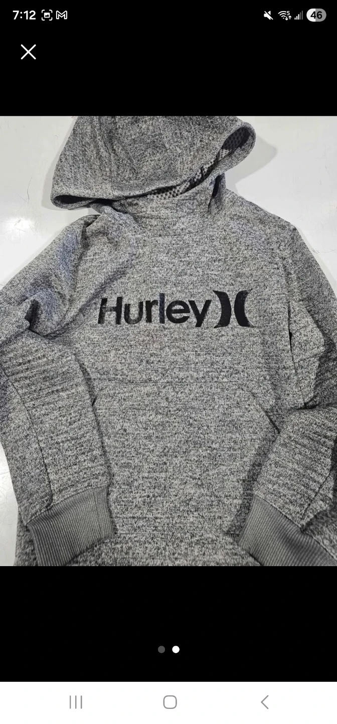 🧡Nike Dri-FIT Hoodie & Hurley Hoodie size 5 - photo 2