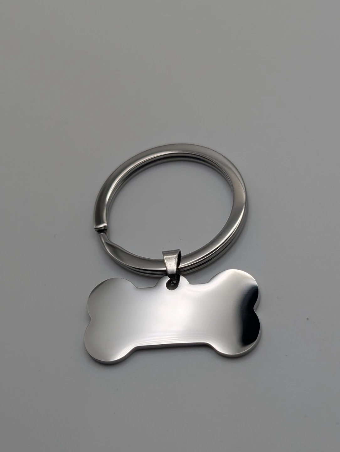 Bone Shaped Pet ID Tag with Keychain (3 for $10)