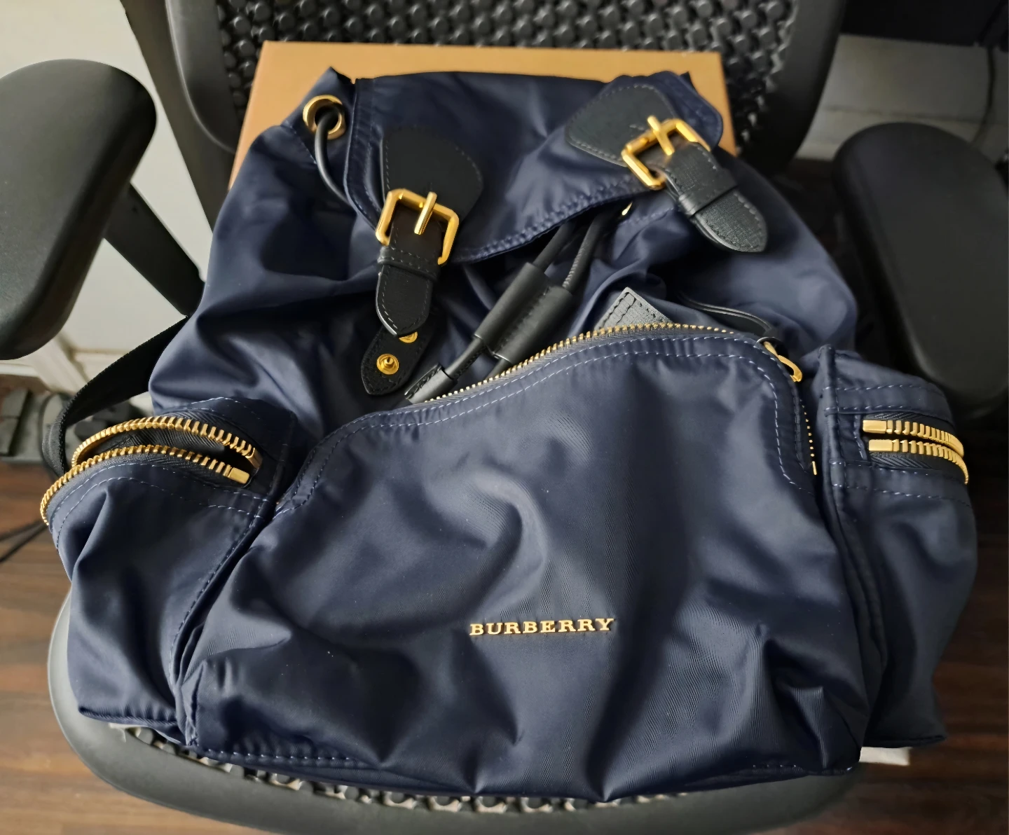 Burberry Rucksack Navy Medium