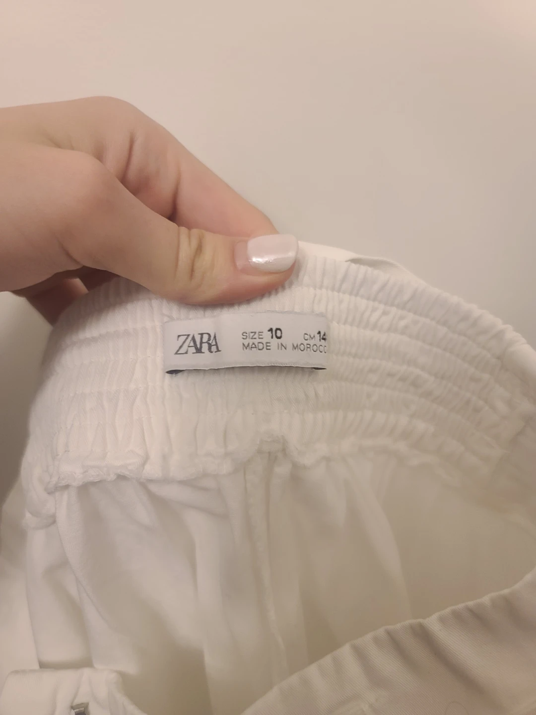White Zara Wide Leg Pants - Size 10 - photo 3