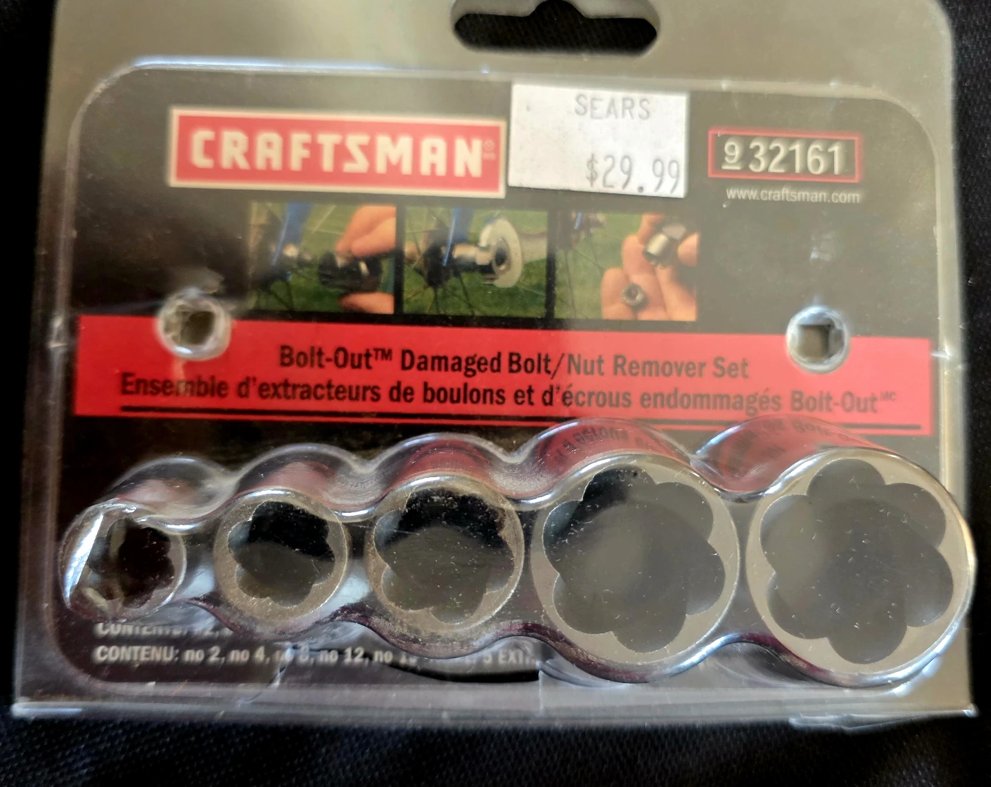 Craftsman Bolt-Out Damaged Bolt/Nut Remover Set - photo 3
