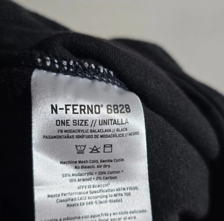 N-FERNO 6828 FR Modacrylic Balaclava - Black, One Size - photo 3