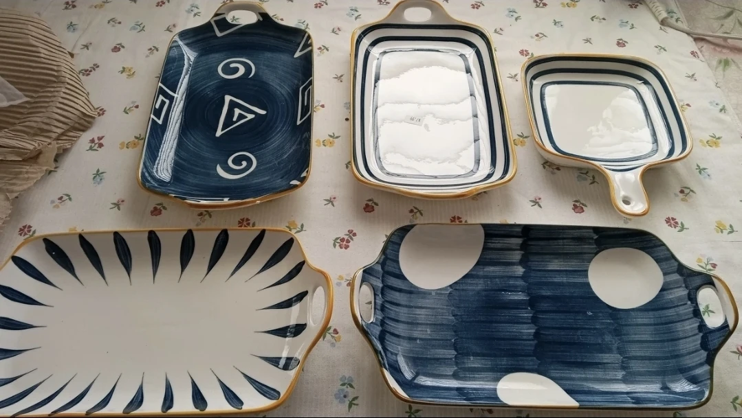 Ceramic Decorative Serving Dish Trays