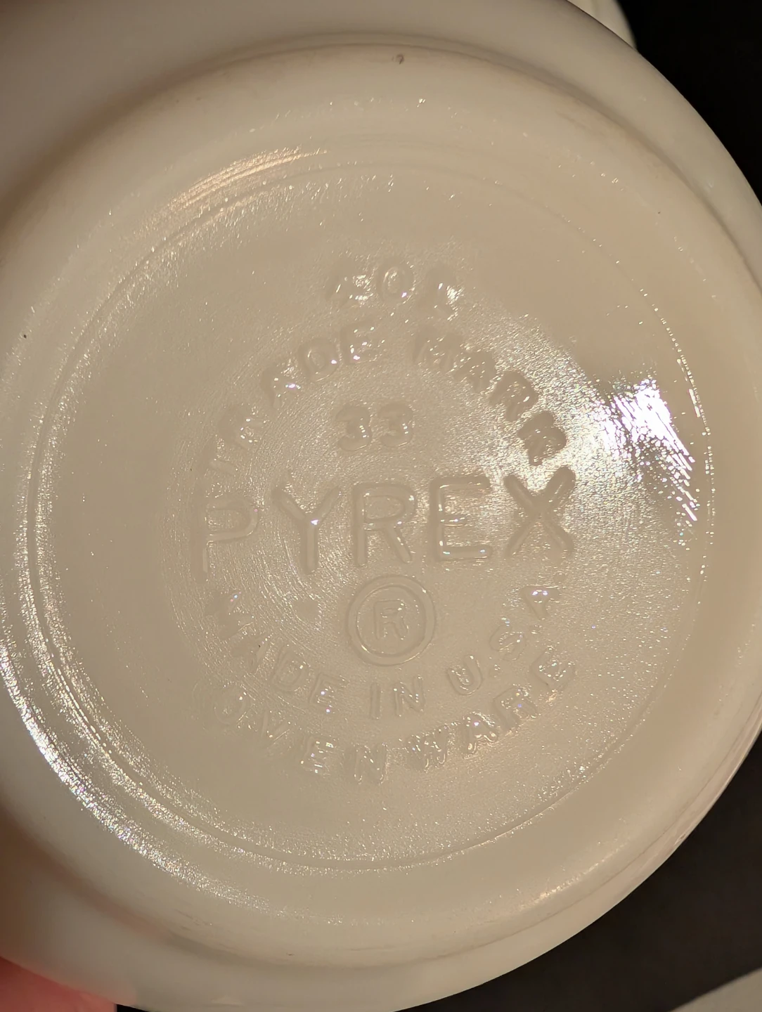 Set of 3 Vintage Pyrex Milk Glass Ovenware Mixing Bowls - photo 3