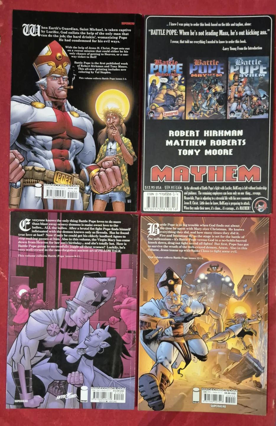 Battle Pope Graphic Novel Set (Vols 1-4) - Kirkman's 1st Series! - photo 3