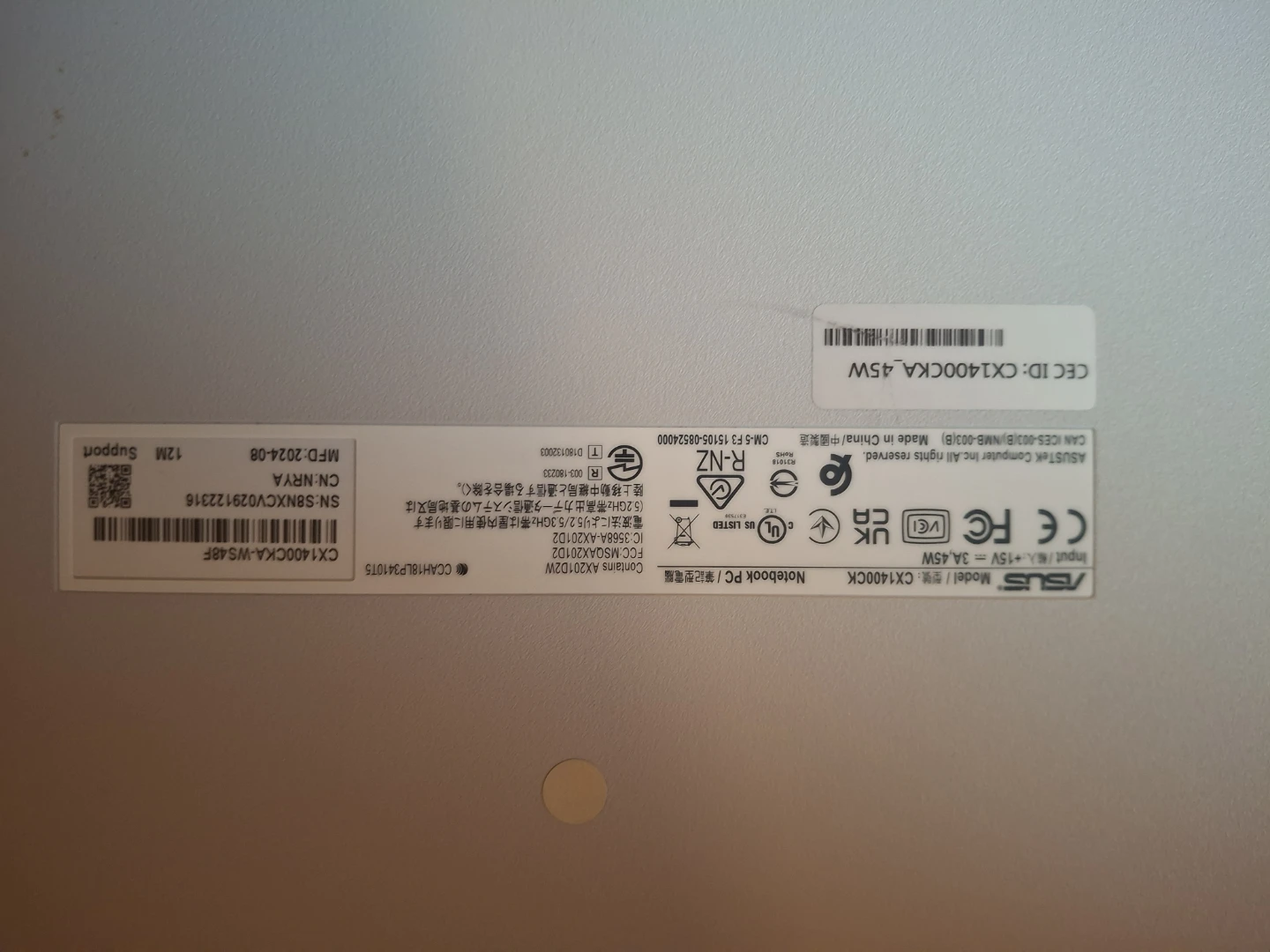ASUS Chromebook CX1400CK 45W - photo 4