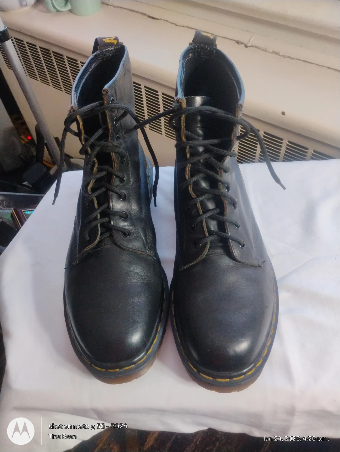 Dr. Martens Black Leather Boots