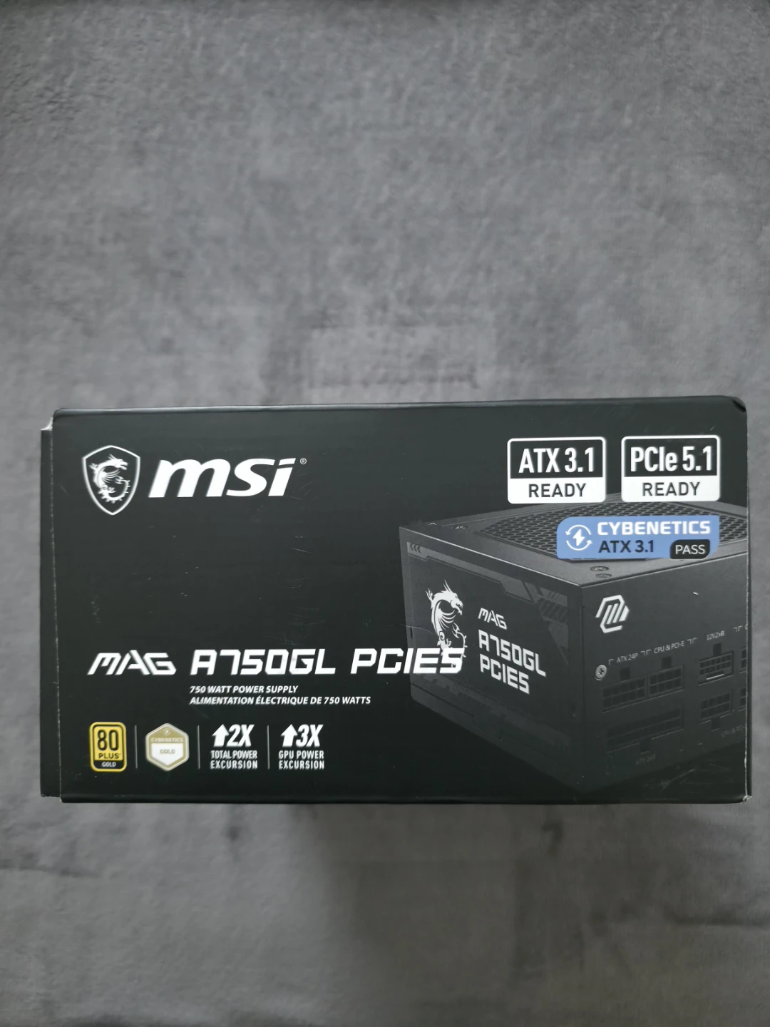 MSI MAG A750GL 750W Power Supply - photo 2