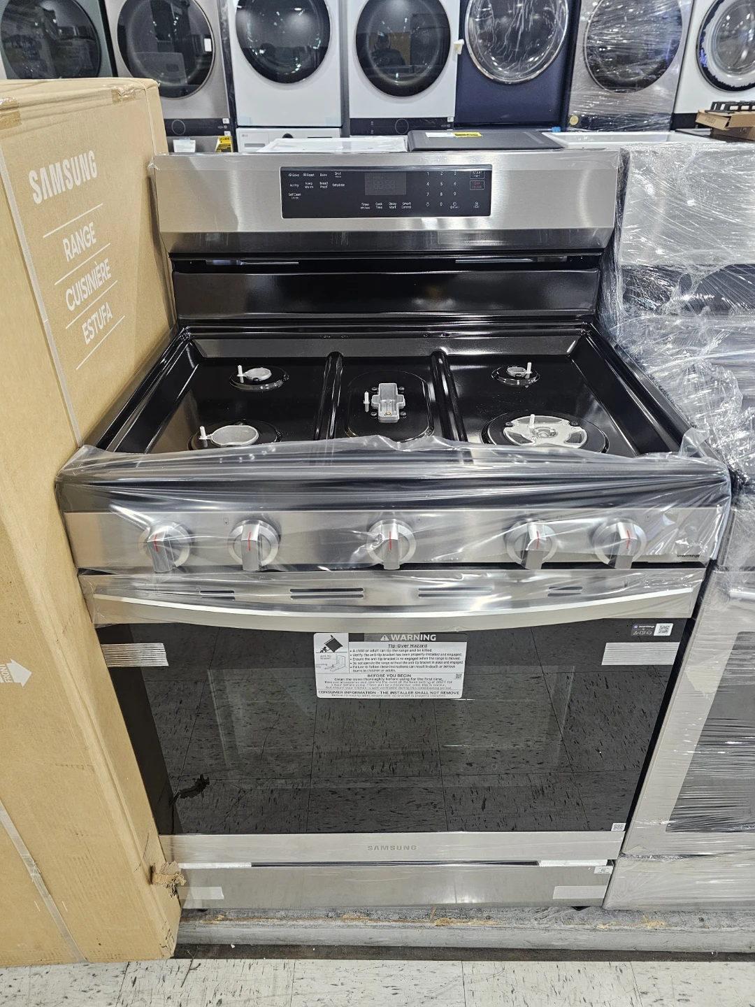 New Samsung 30in Stainless steel gas stove