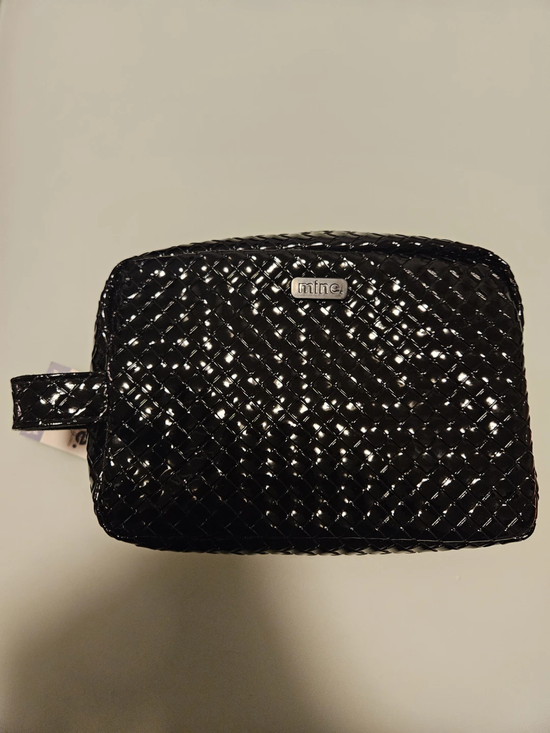 MOVING SALE!-  Black Weaved Toiletry Bag - New!