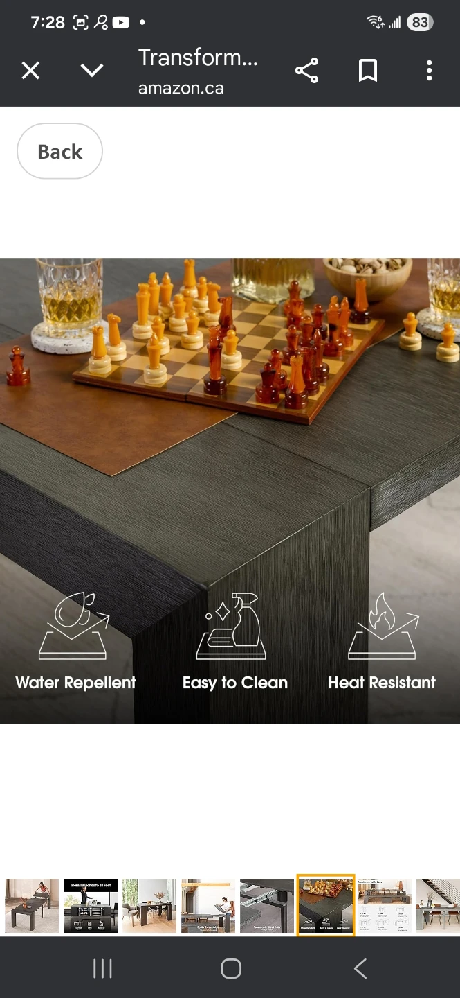 Transformer Table Extendable Dining Table with bench - photo 4