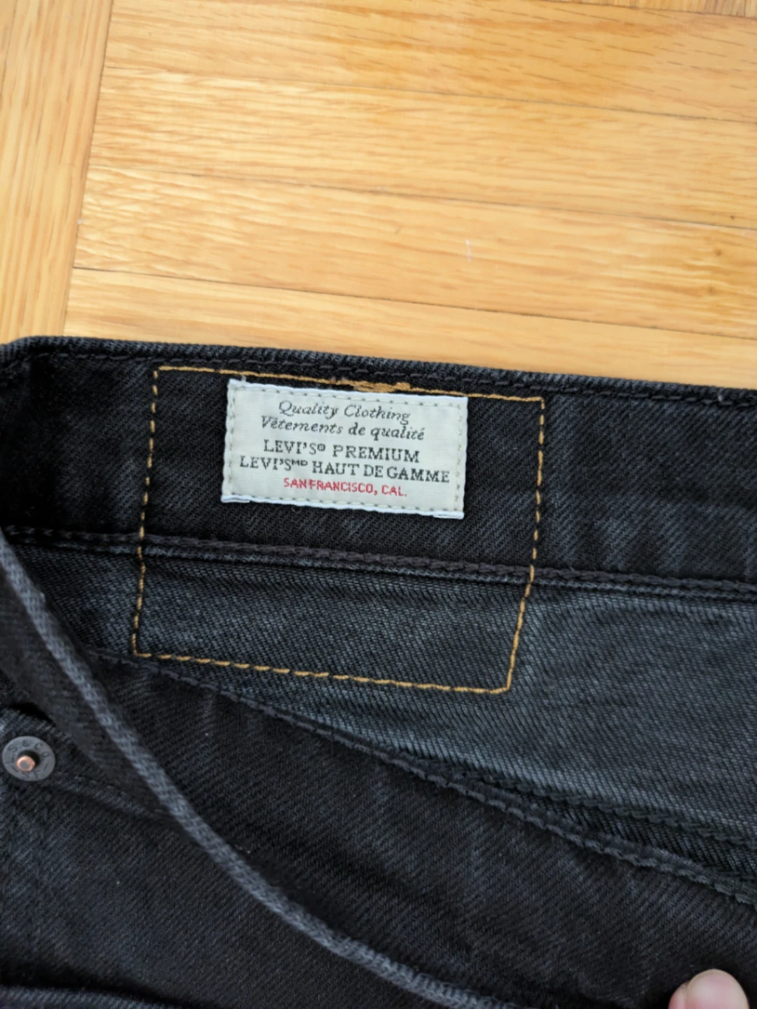 Levi's Men's Straight Denim Jeans - Black (W34 L34) - photo 2