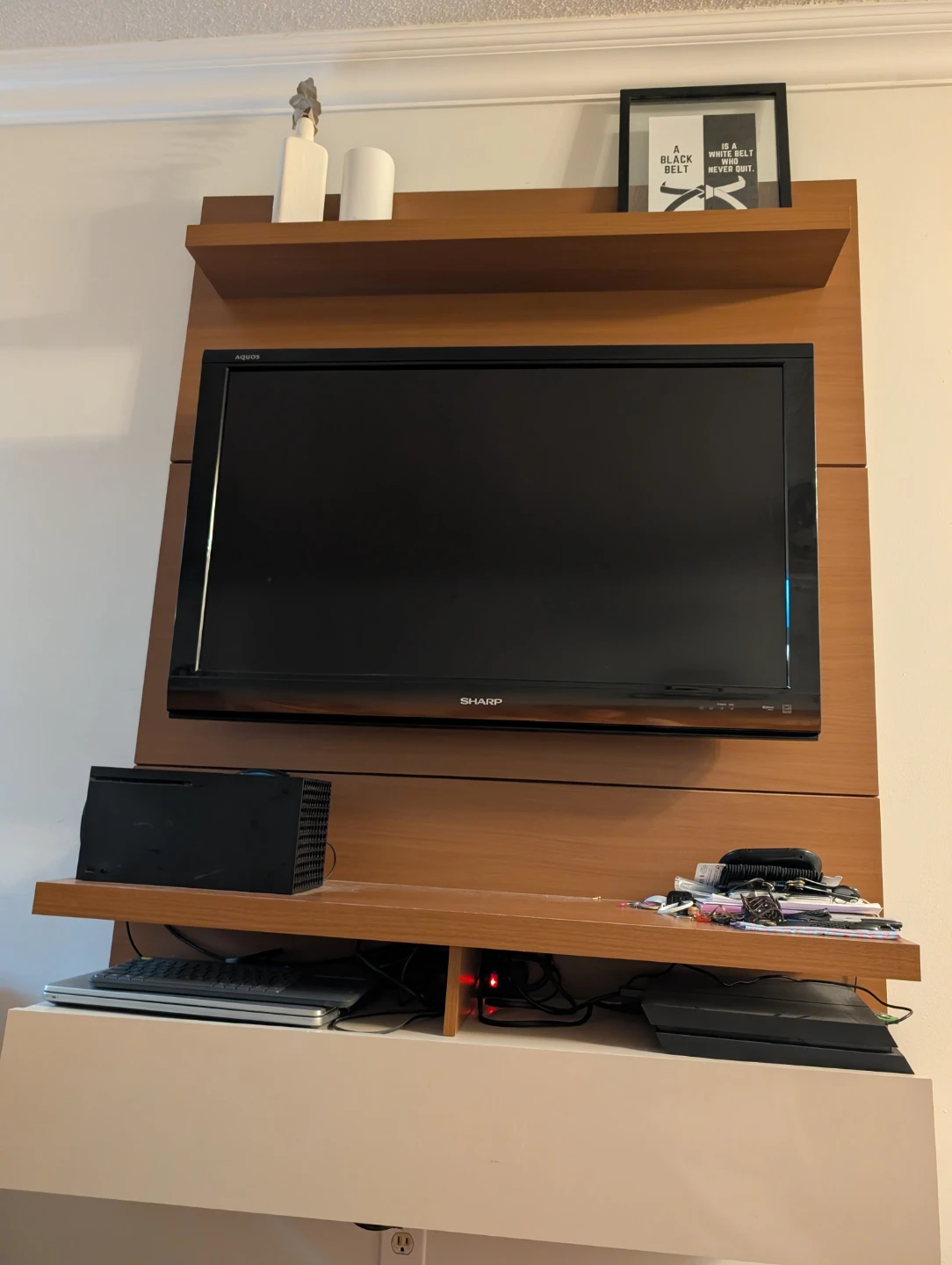 Floating TV Media Console Wall Unit - photo 4