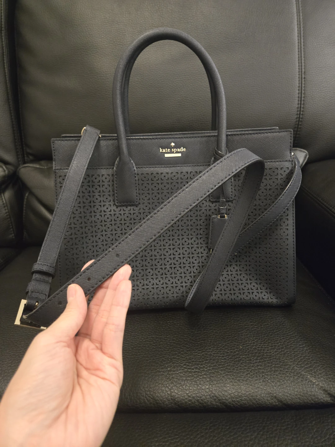 Kate Spade Navy Tote Bag – Like New - photo 2