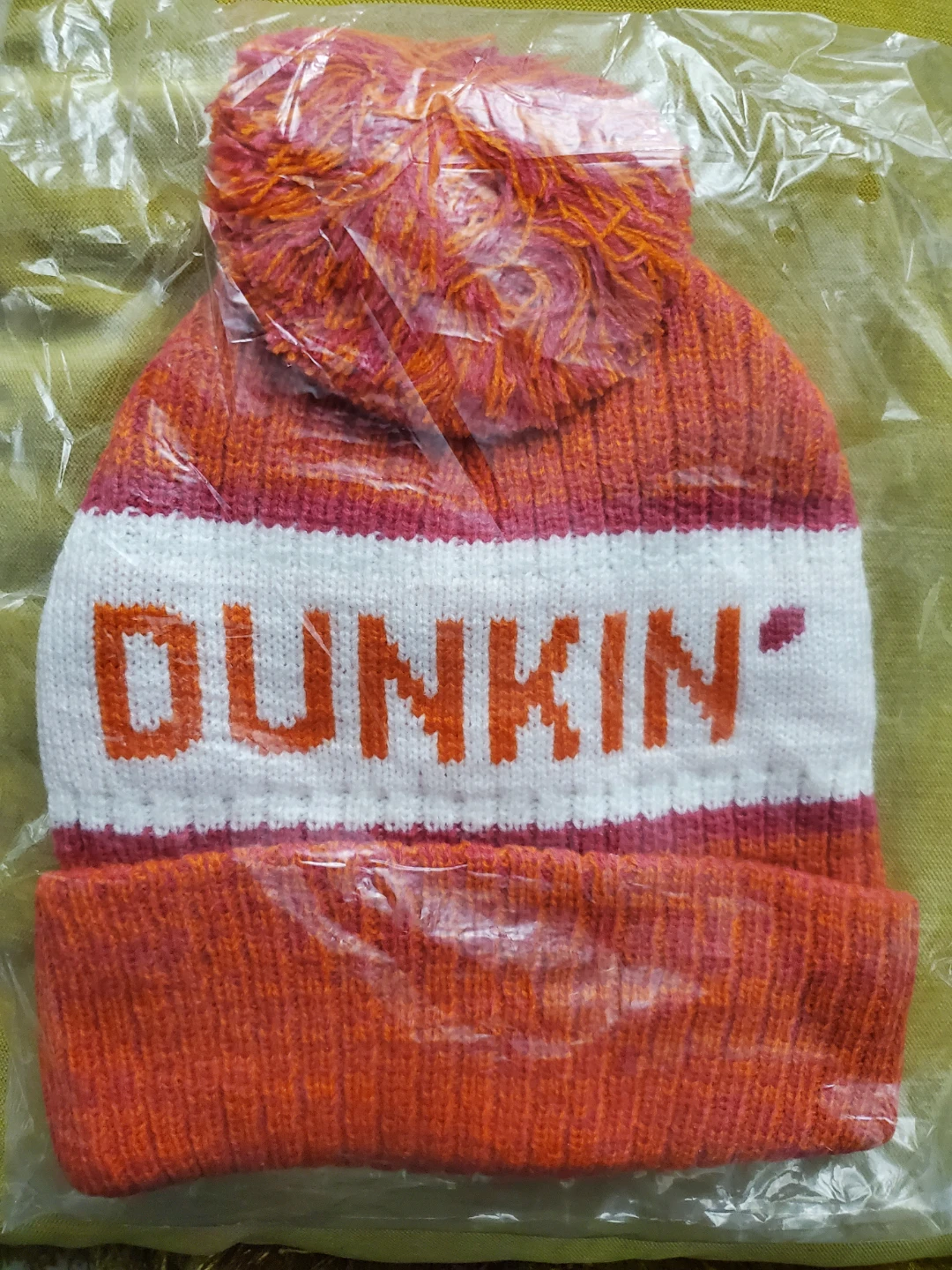 Dunkin' Beanie - Orange & White  🧡