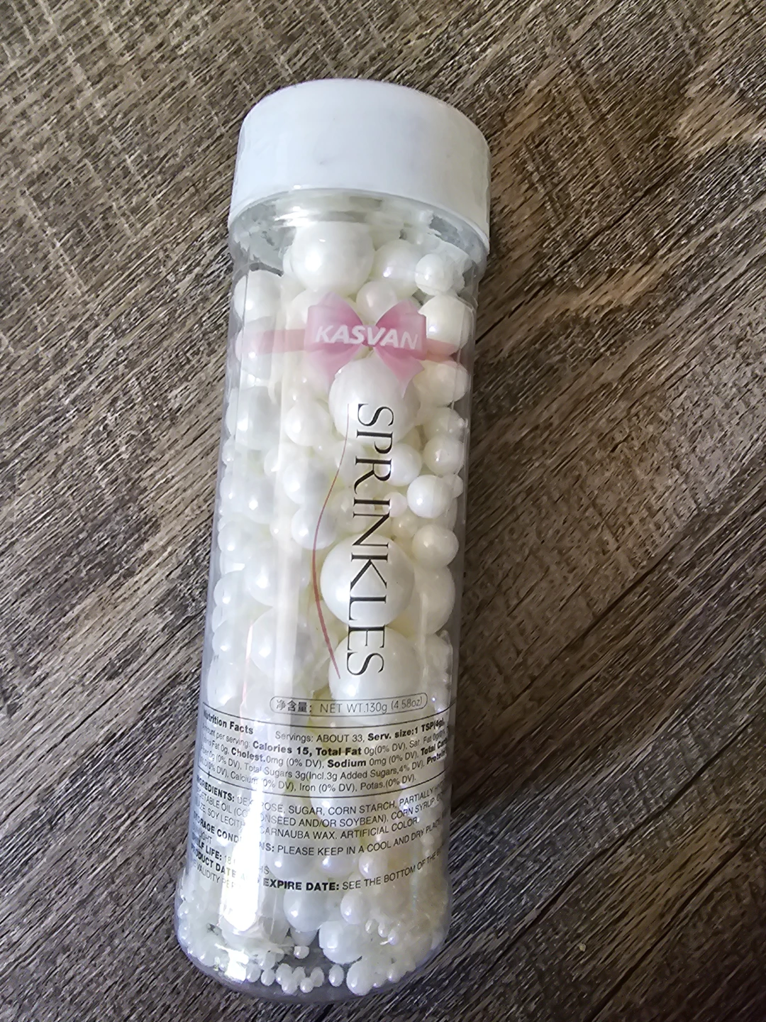 Kasvan SPRINKLES - White Pearls