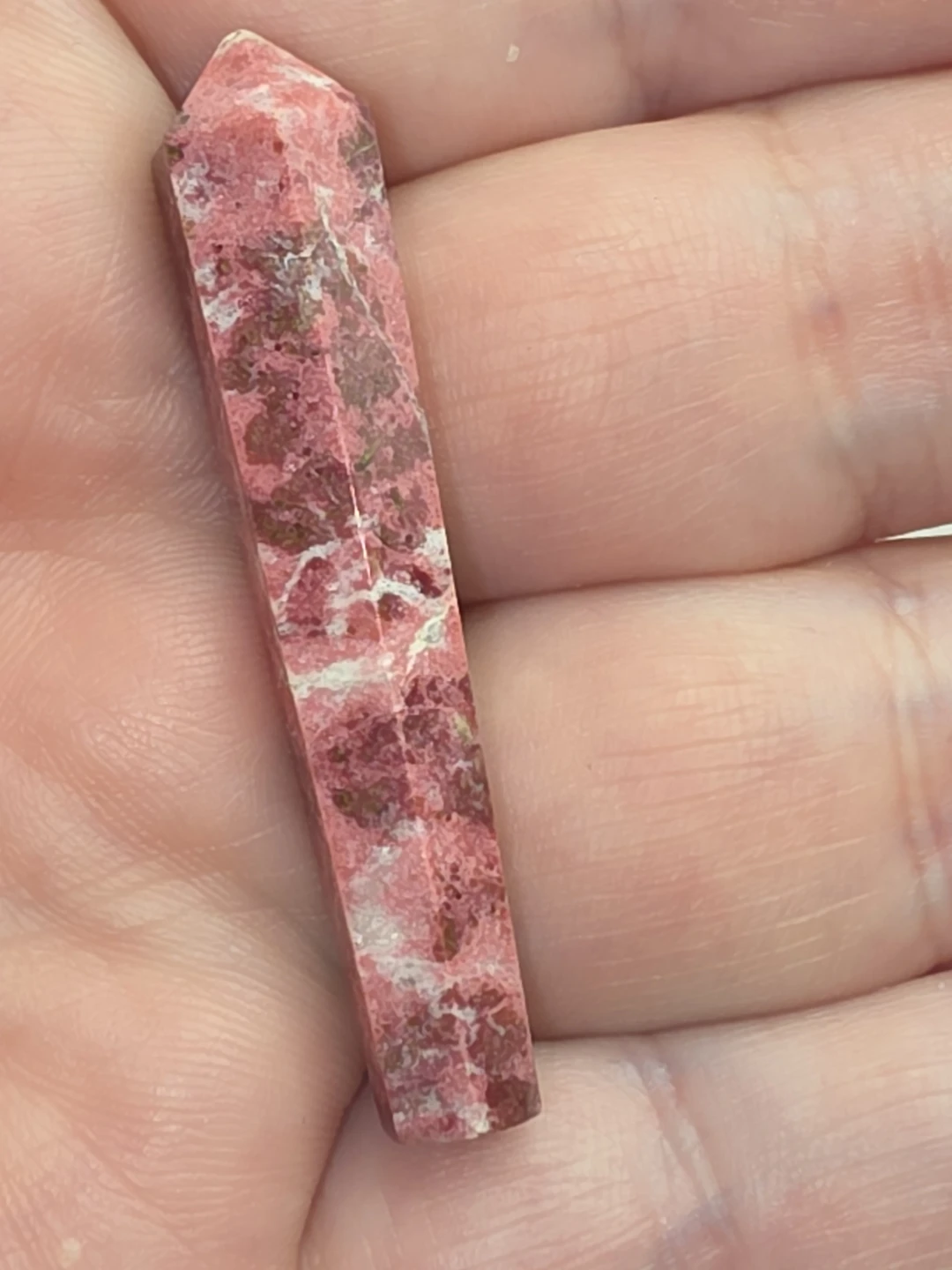 Mini rhodonite Crystal Tower Point - photo 2