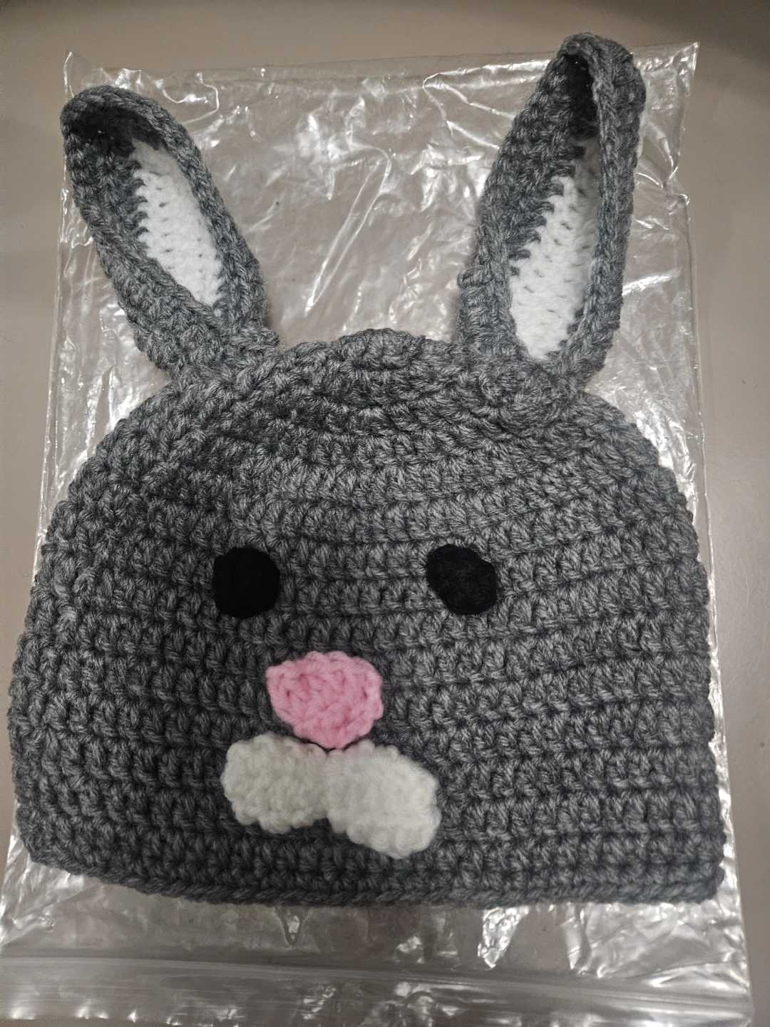 Handmade Crochet Bunny Hat