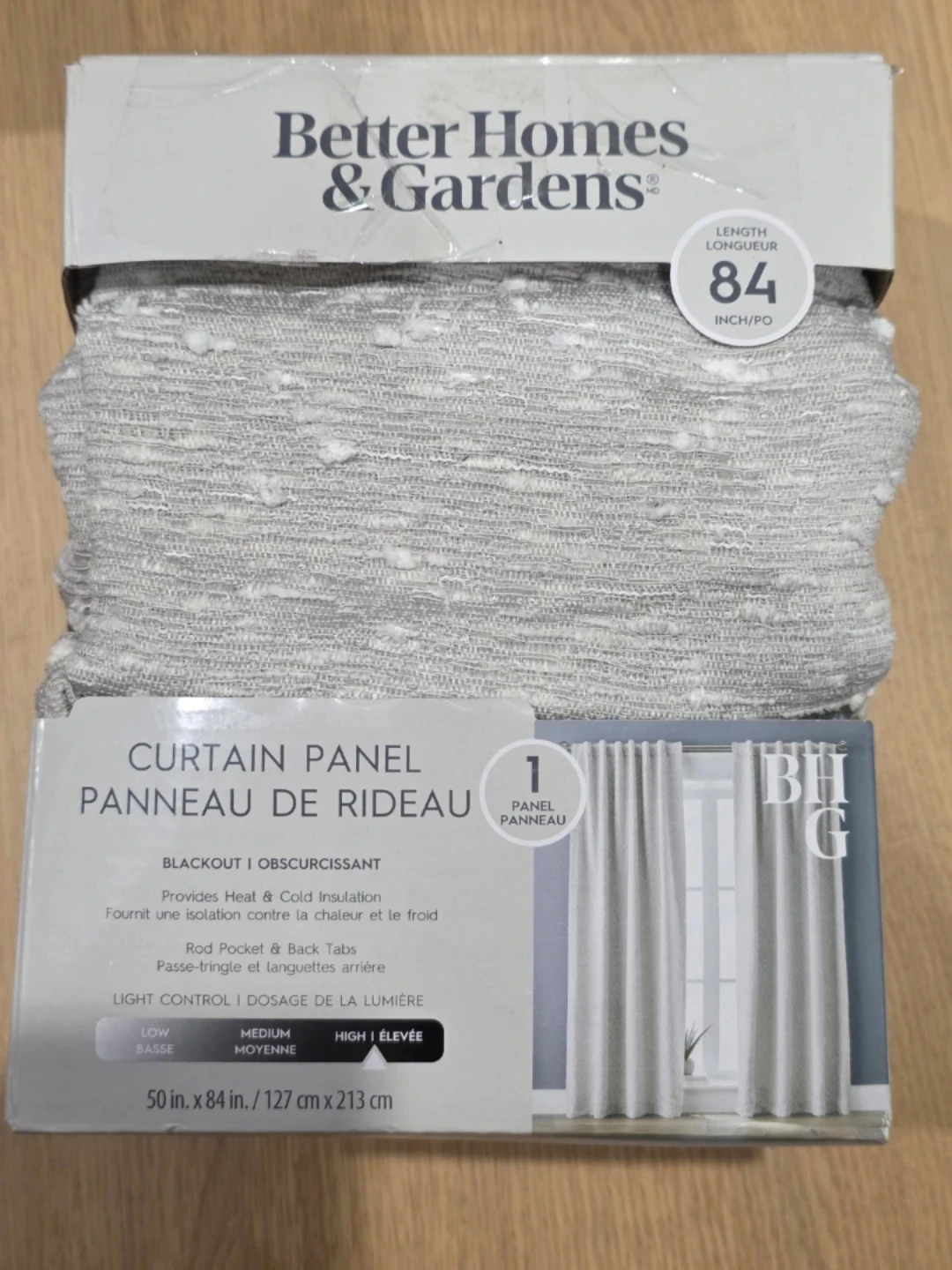 I Panel Blackout Curtain 50" x 84"