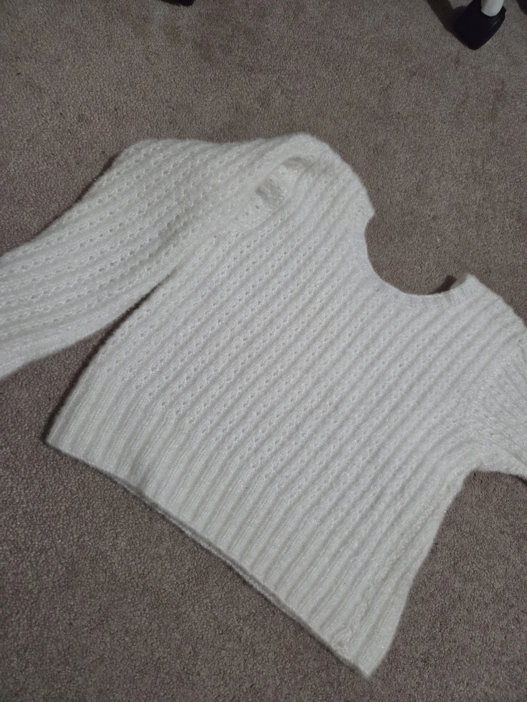 White hand Knit Sweater - photo 4