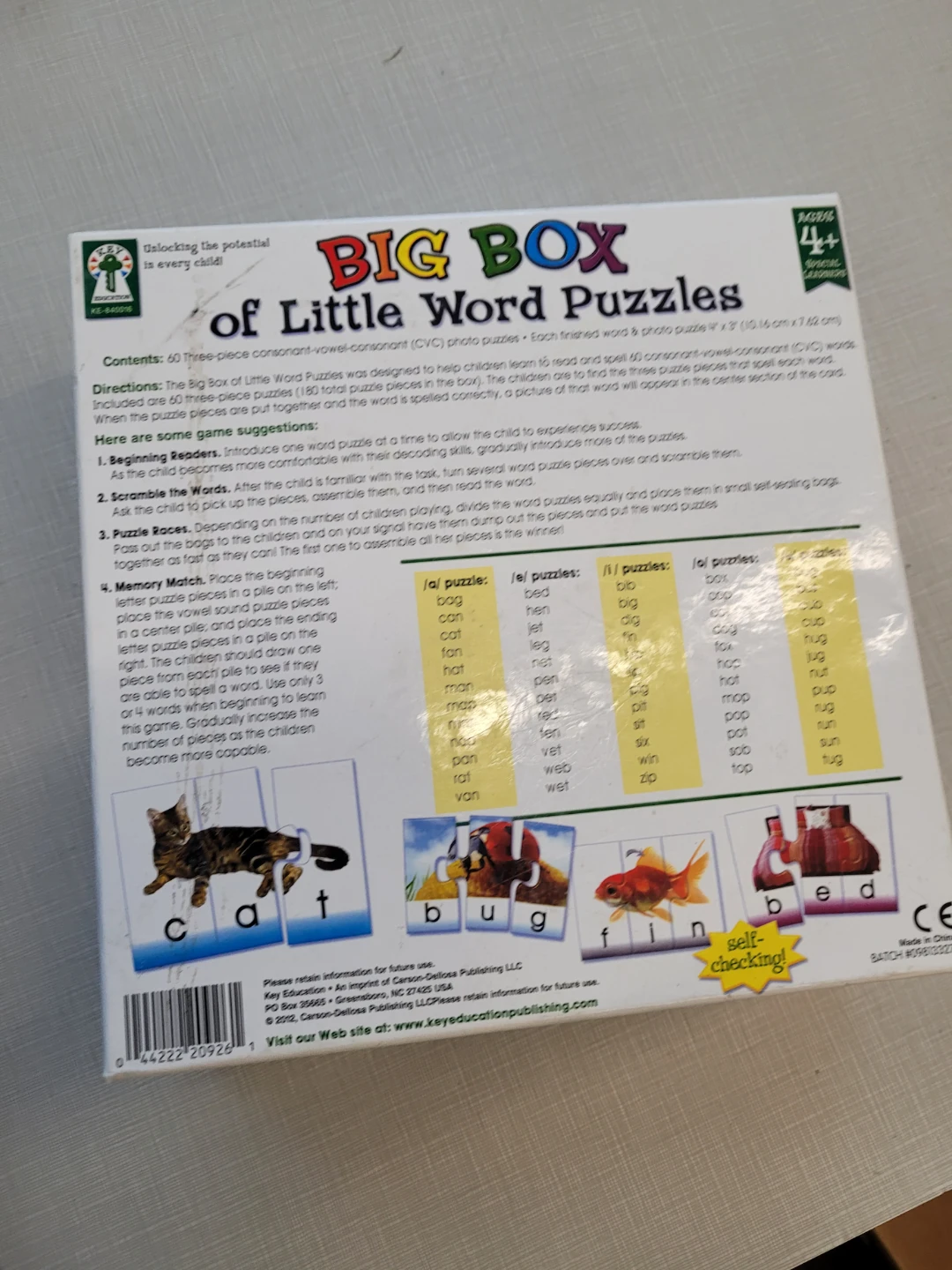 Big Box of Little Word Puzzles - Ages 4+ - photo 2