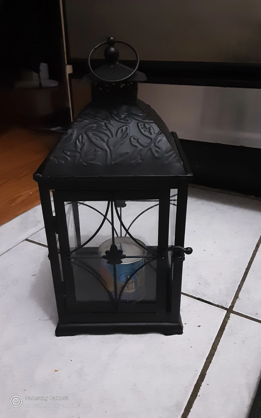 Black Metal Candle Lantern
