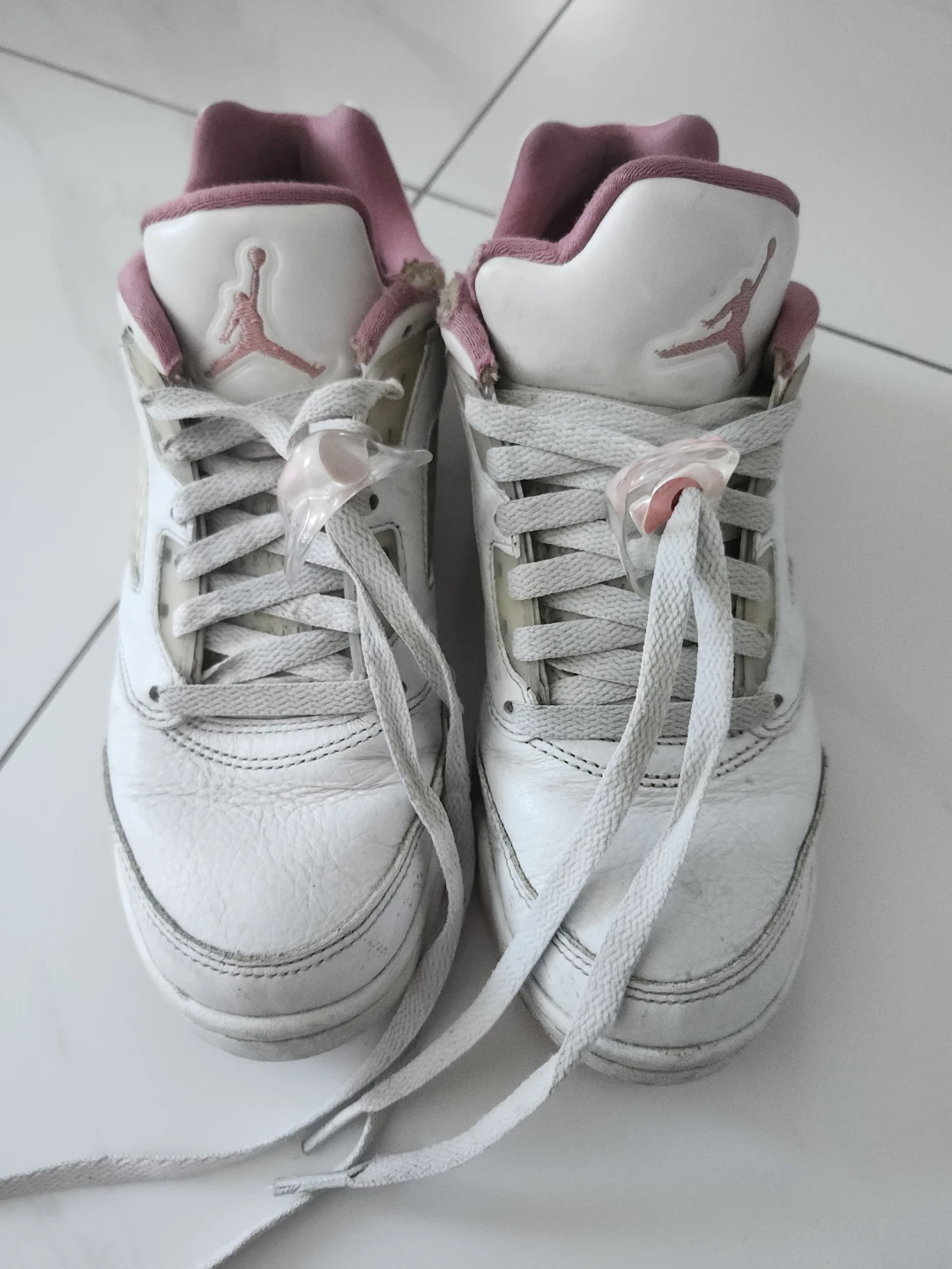 Air Jordan 5 Retro GS "White Pink" - photo 3