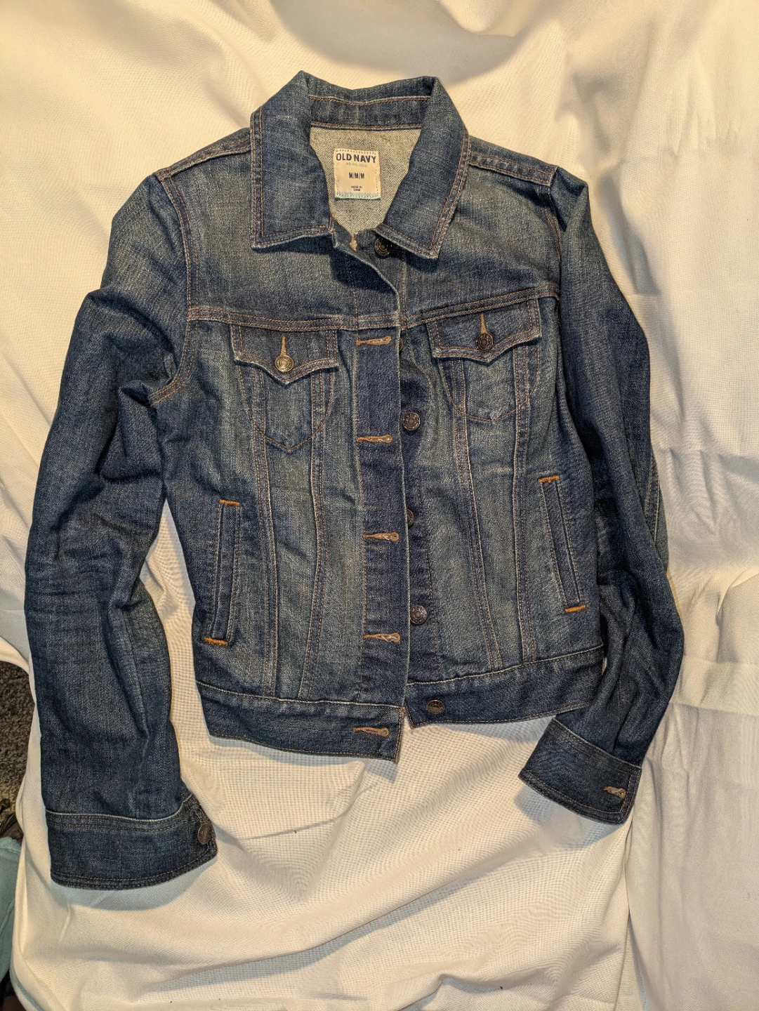 M - Dark wash denim jacket