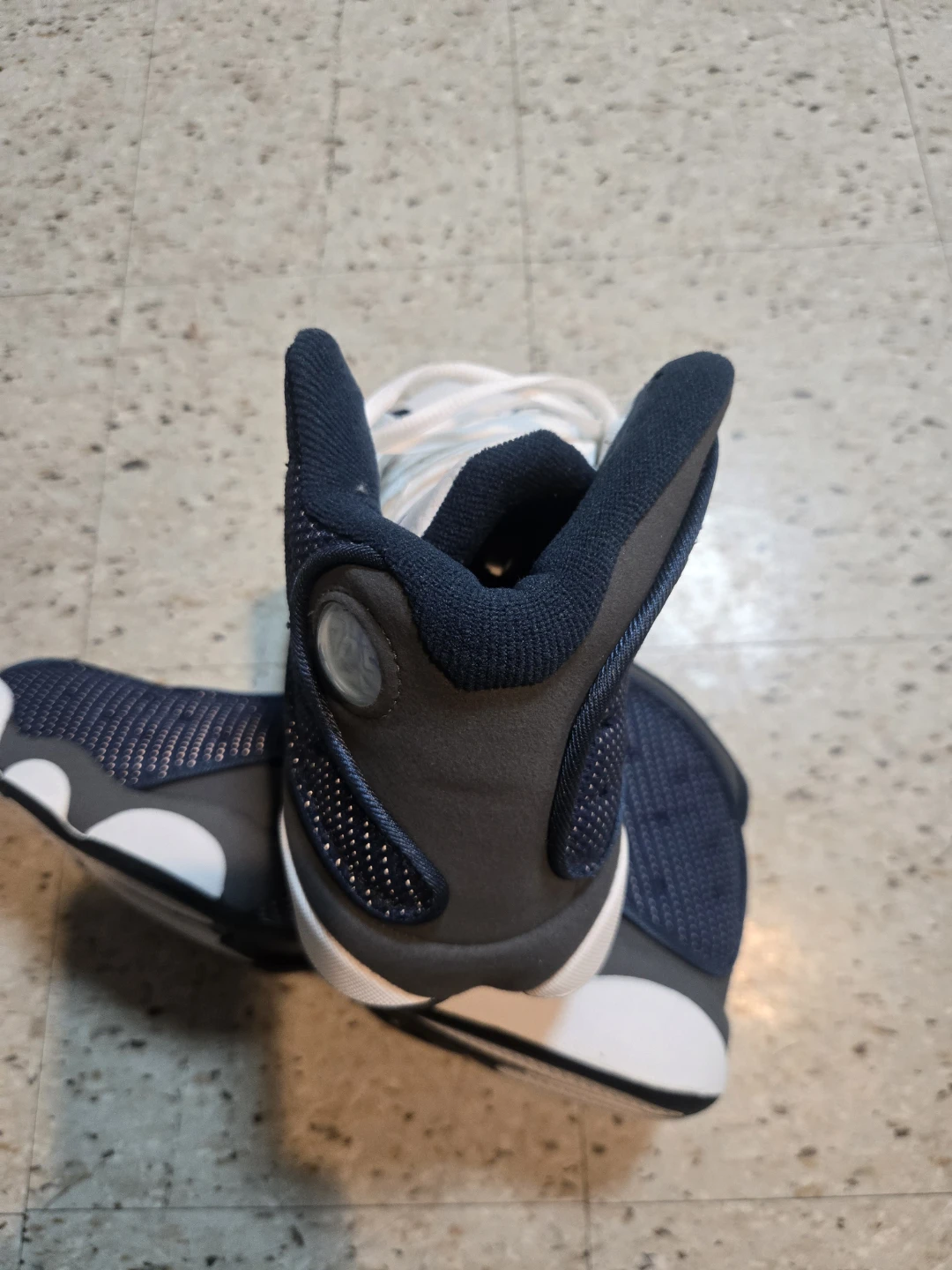 Air Jordan 13 Retro Navy White Men's Basketball Shoes - photo 4
