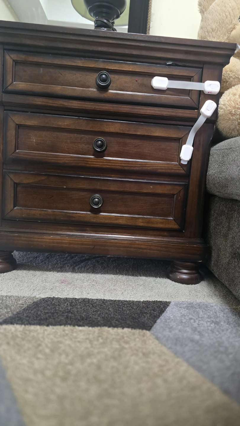 Wooden Nightstand with 2Drawers - photo 2