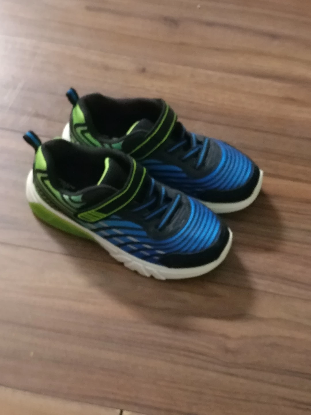 Boys' Athletic Sneakers - Blue & Green