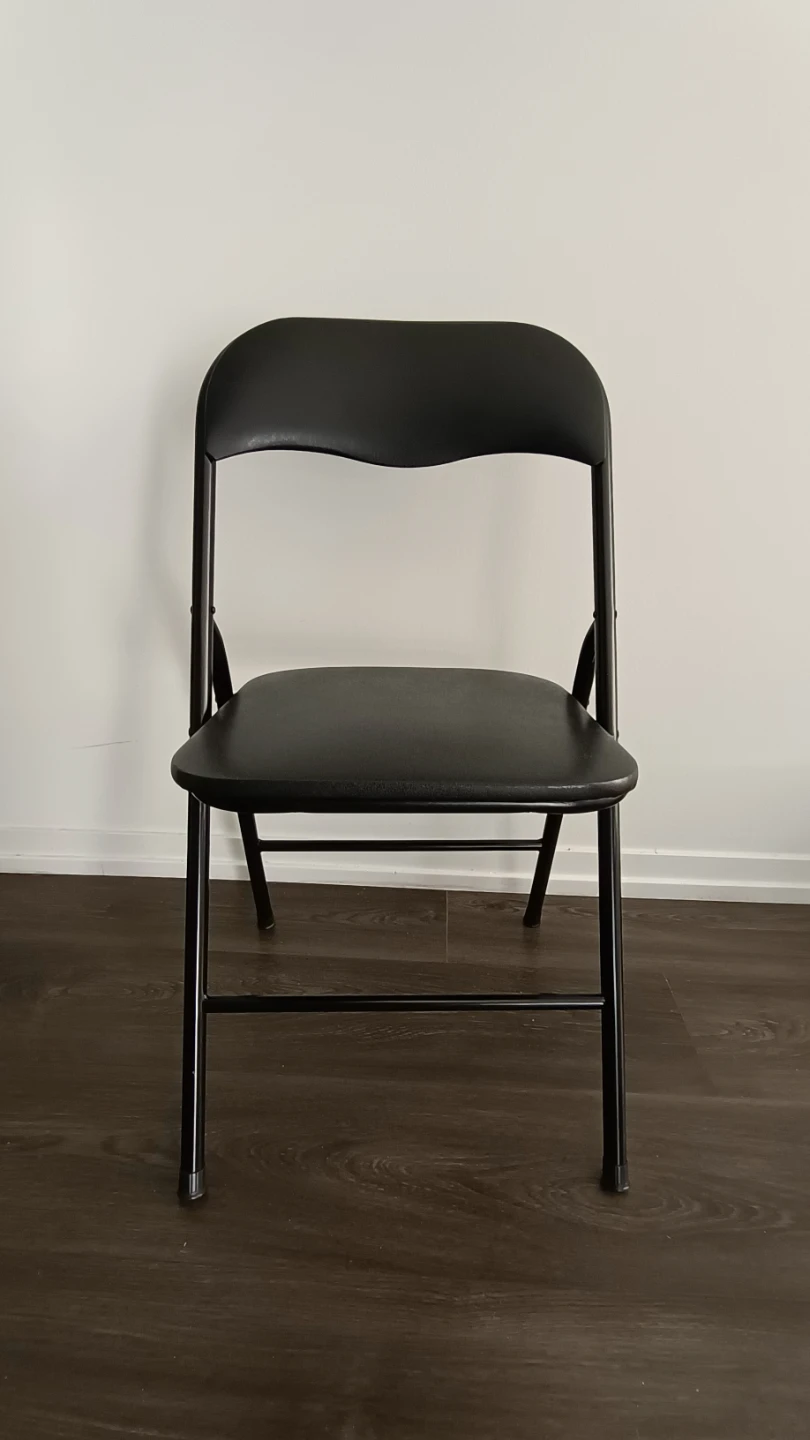 Moving out -Black Folding Chair & 2 IKEA chairs