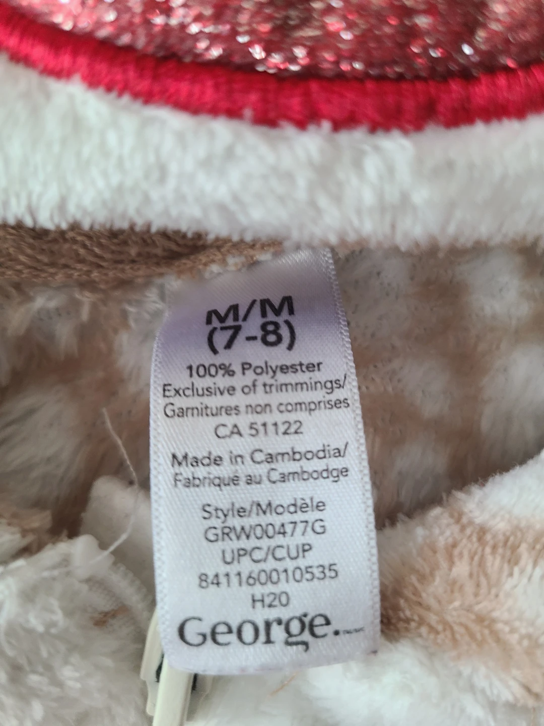 Reindeer One-piece Pj's - Size 7-8y and 10-12y - photo 2