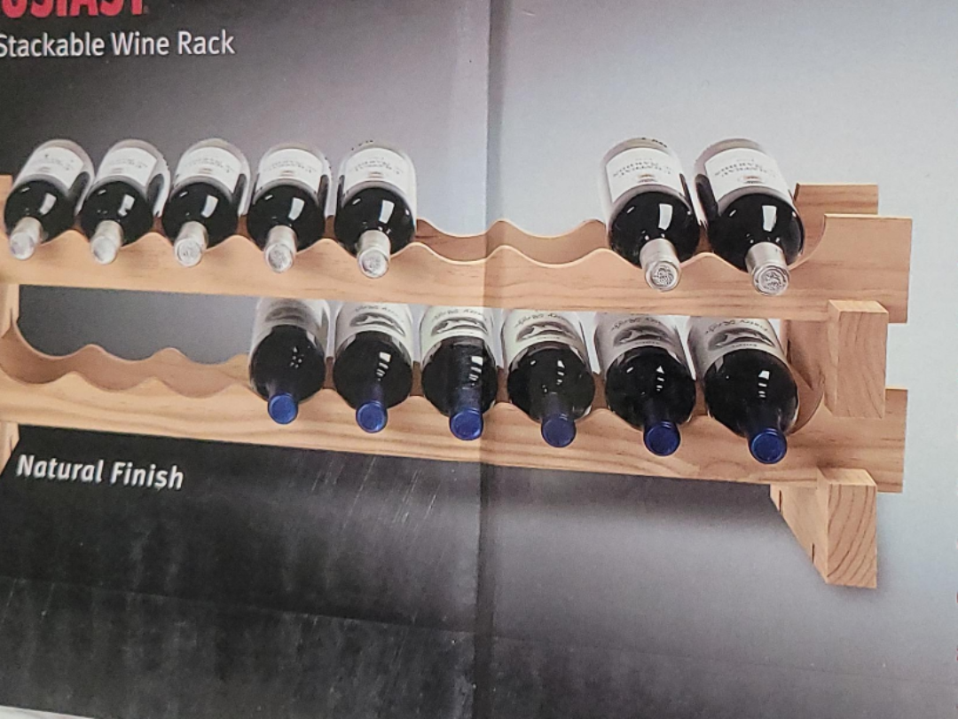Wine Enthusiast 18-Bottle Stackable Wine Rack