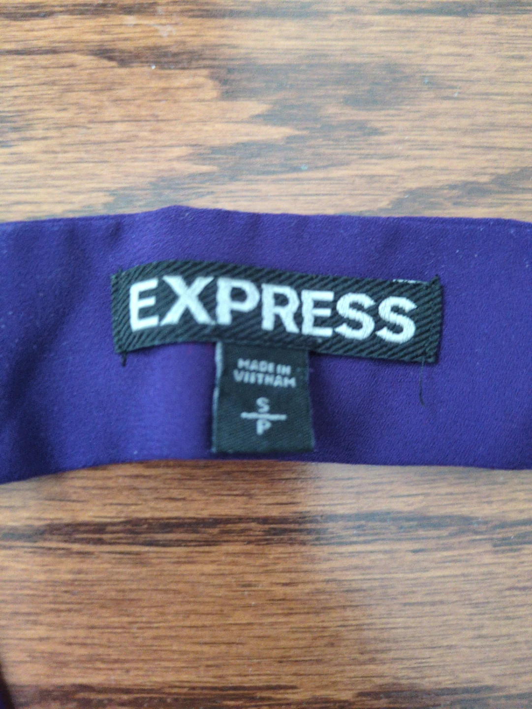 Express Purple V-Neck Sleeveless Top Size S - photo 2