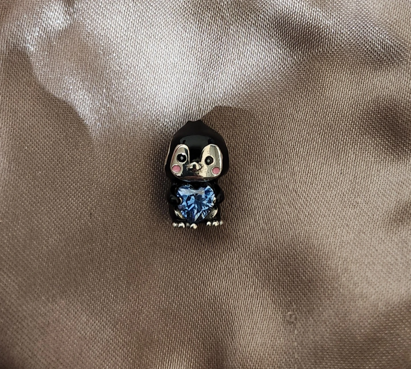 Penguin Charm with Blue Heart - photo 2