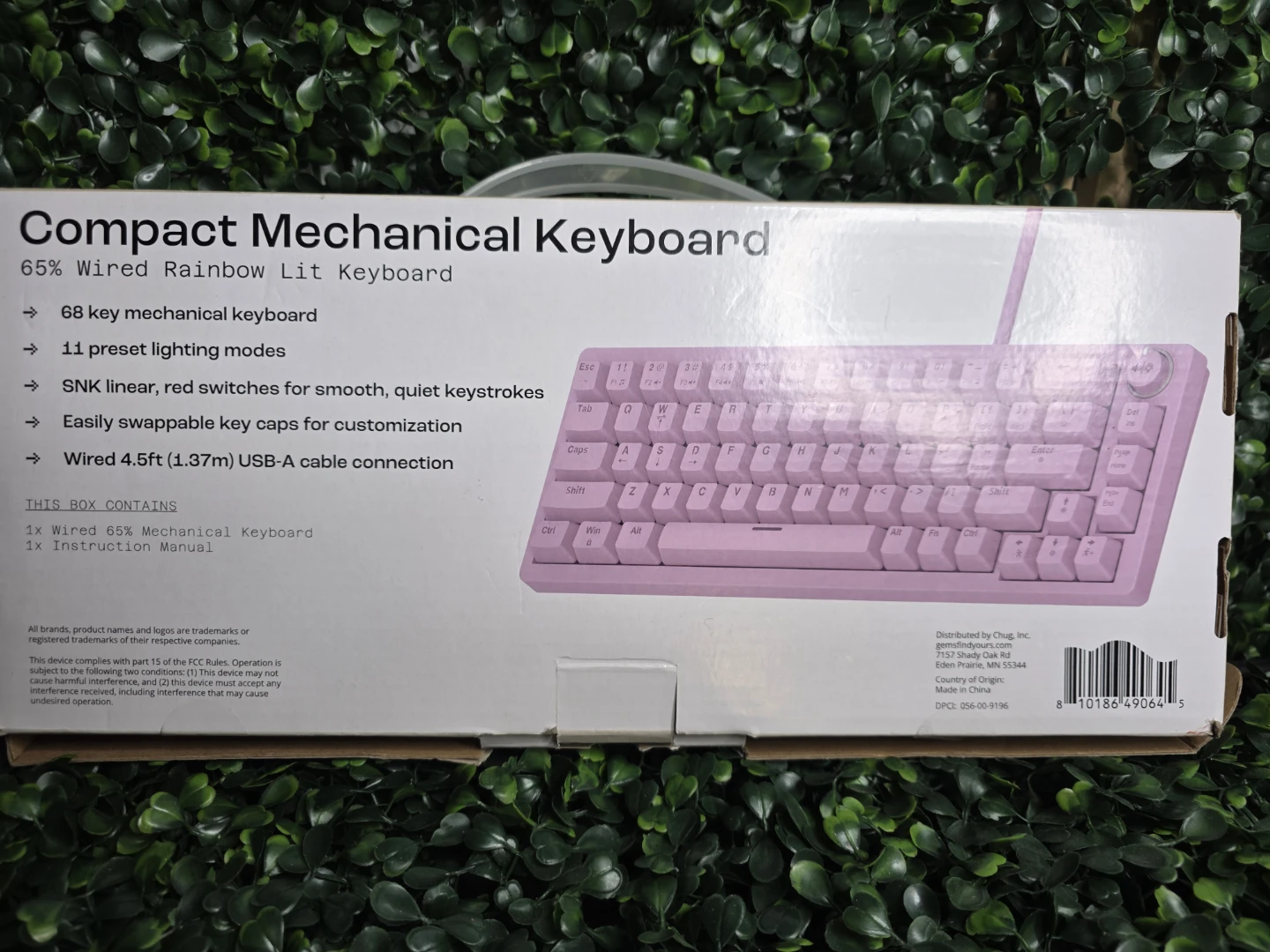 NORTH Compact 65% Mechanical Keyboard - Pink - photo 2